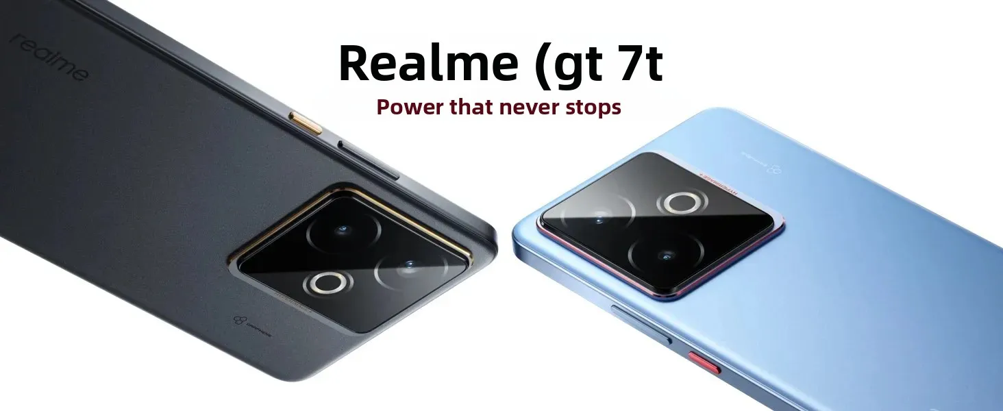 Realme Gt 7t 5g Smartphone New Mediatek 8400-Max, 7000 Mah Titan Battery, 120W Ultra-Fast Charging and 6.8-Inch 120Hz Display. Global Version