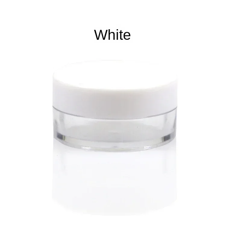 100 stücke 2g/5g/10g Leere Kosmetische Make-Up Jar Töpfe Kunststoff Probe Container Transparente Probe flaschen Lidschatten Creme Lip Balm
