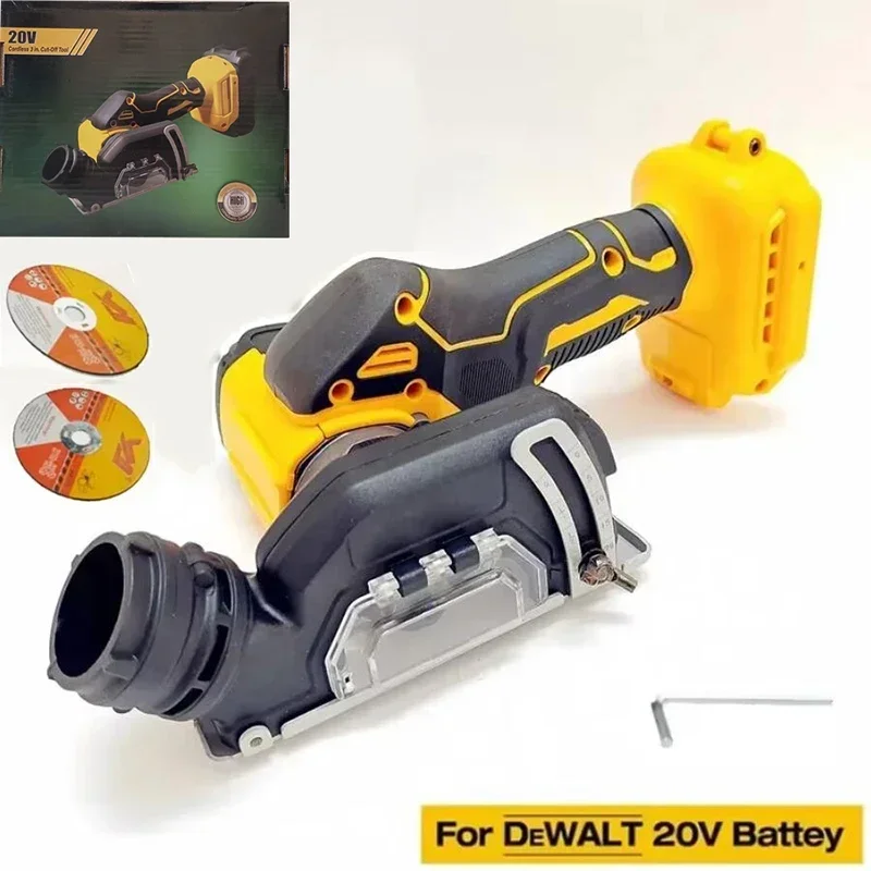 75mm Cordless Angle Grinder Mini Cutting Circular Saw Power Tool for DeWALT 20V Battery