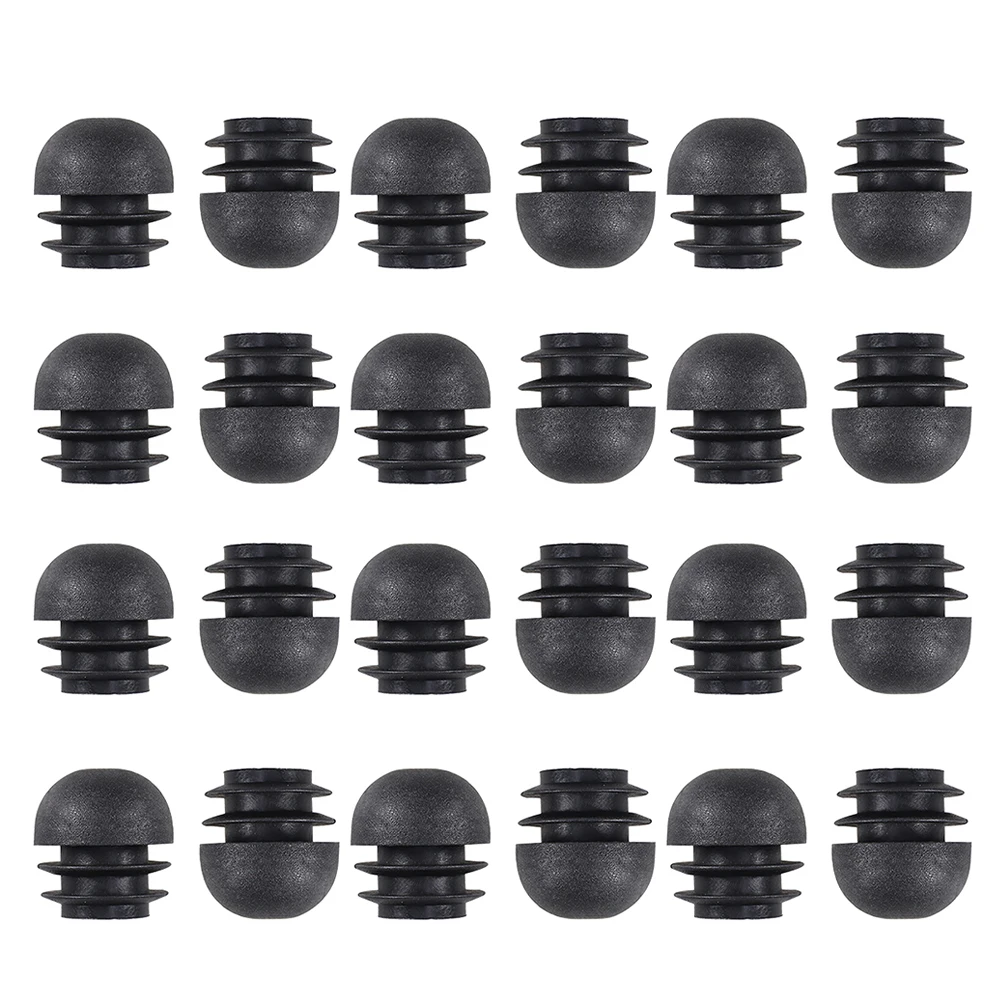 

50 Pcs Plastic Chair Leg Caps Non Slip Floor Protectors for Furniture Glide Tubing Post Round End Caps Chair Glide Insert