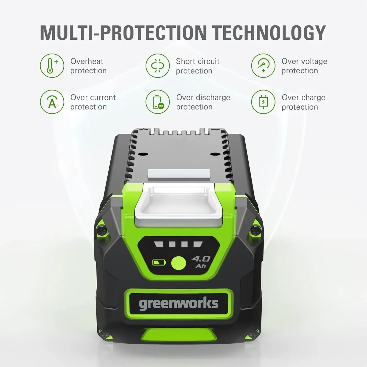 

40V 4.0Ah Lithium-Ion Battery (Genuine Greenworks Battery / 75+ Compatible Tools)