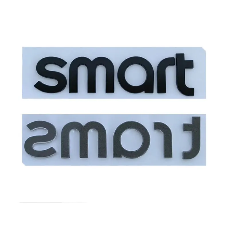 SMART letter logo naklejki samochodowe dla Mercedes-Benz SMART head akcesoria do modyfikacji przednią i tylną pokrywę tylną naklejki dekoracyjne