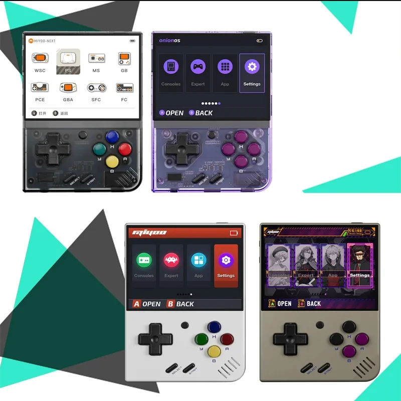 MIYOO Konsol Game Retro Plus Mini 3.5 Inci Layar IPS HD Konsol Video Game Sistem Linux Genggam Klasik Hadiah Anak-anak