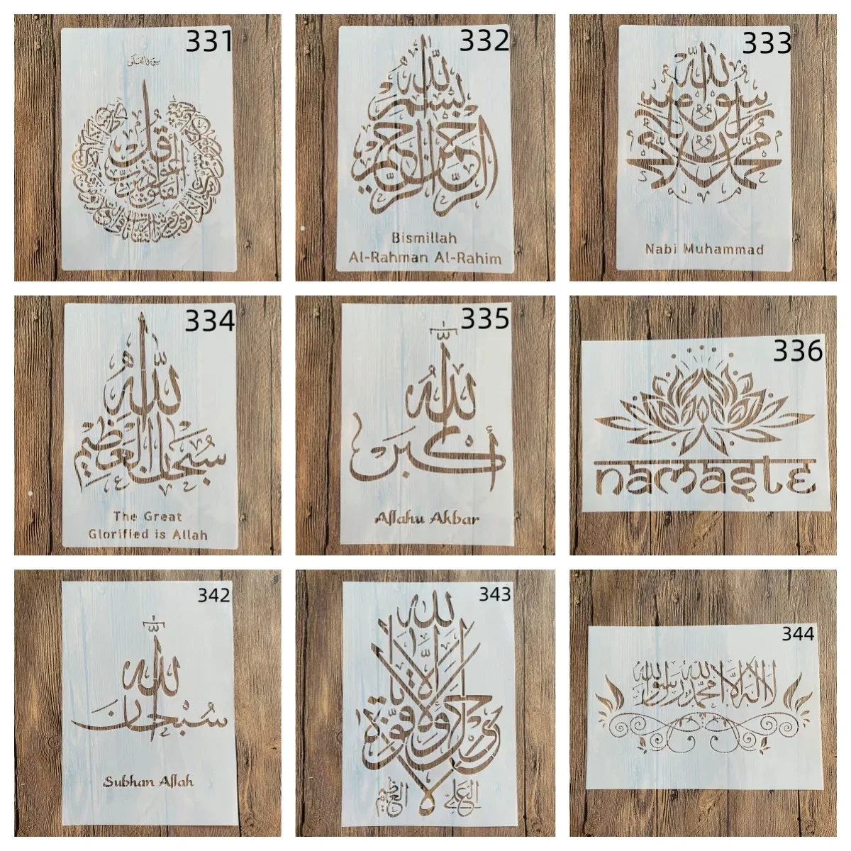 A4 29 *21cm Mandala Islam DIY mandala mold for painting stencils stamped photo album embossed paper card on wood, fabric, wall