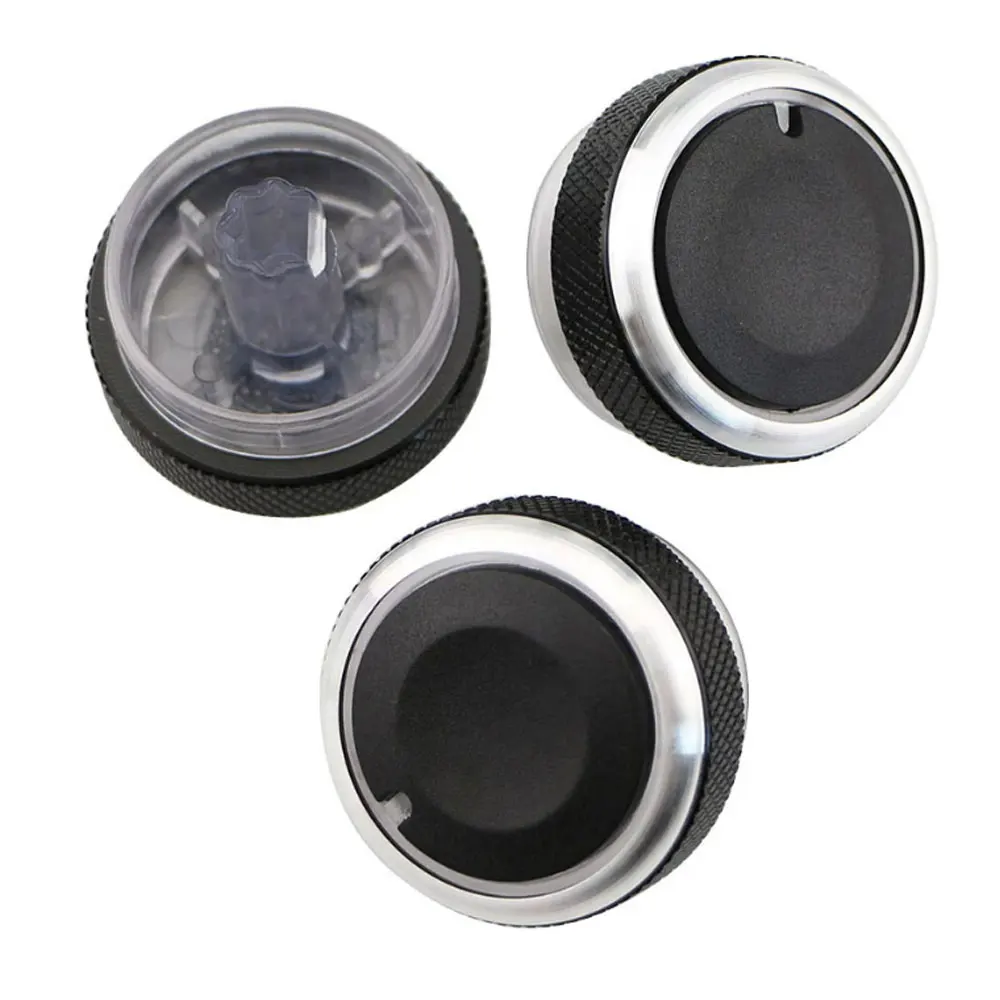 Fashion Aluminum Alloy Car Air Condition Button Knob AC Switch Knob for Ford Focus 2 3 MK2 MK3 ST RS For Ford Mondeo Accessories