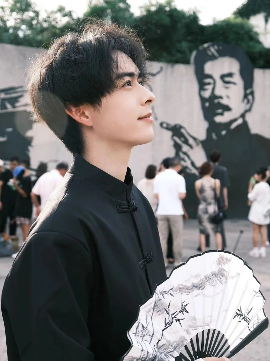 

Новый китайский мужской костюм Jaet, летний костюм с воротником-стойкой и воротником-стойкой, крутой костюм Zhongan, повседневная одежда в стиле вестерн