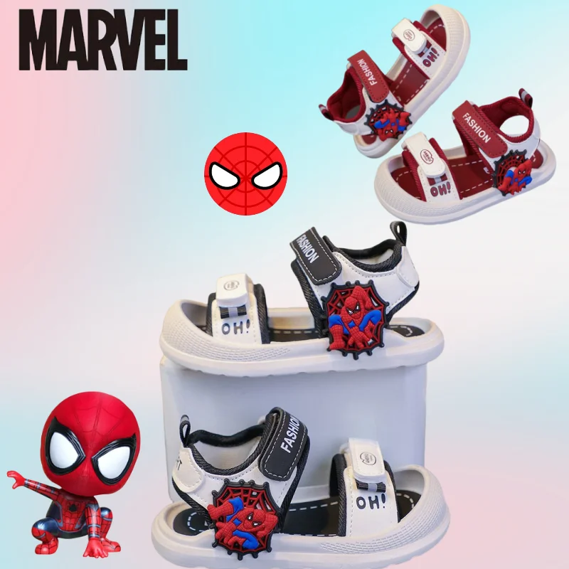 

Marvel Spiderman boys summer non-slip and wear-resistant outdoor lightweight and breathable casual cartoon sports beach sandals