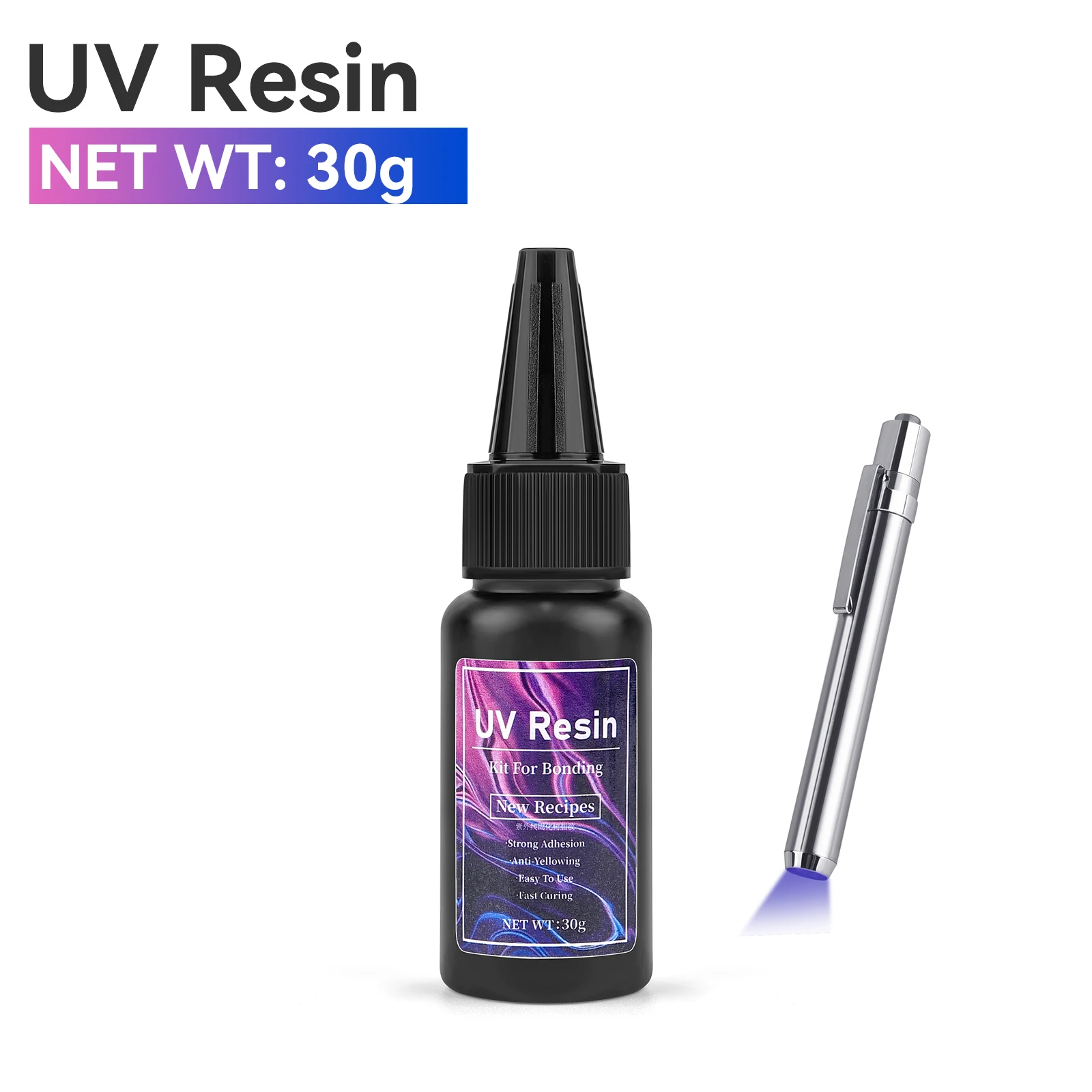 20g/30g/50g UV Epoxyhars Lijm DIY Sieraden Maken Hoge Transparantie Sneldrogend Hoge hardheid Lijm UV Lamp DIY Craft Decor