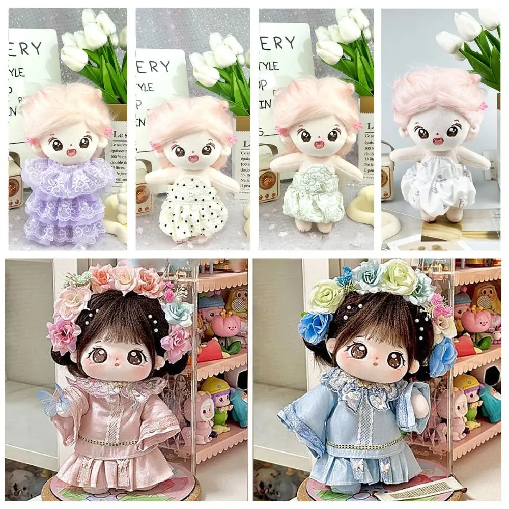 

Cute Doll Lovely Skirt Fashion Retro Chinese Style Princess Dresses DIY 7 Styles Hairpin Flowers Decoration