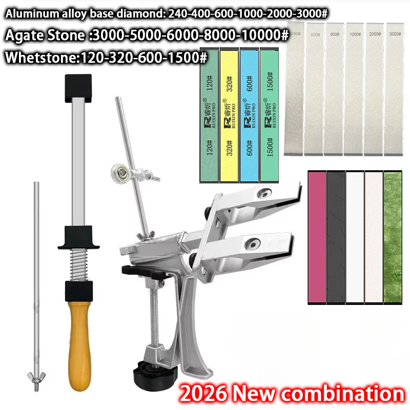 Professionelle Messer Spitzer Aluminium legierung Festen Winkel Spitzer Diamant Stein Schleifstein Küche Werkzeuge Schärfen Maschine Messer