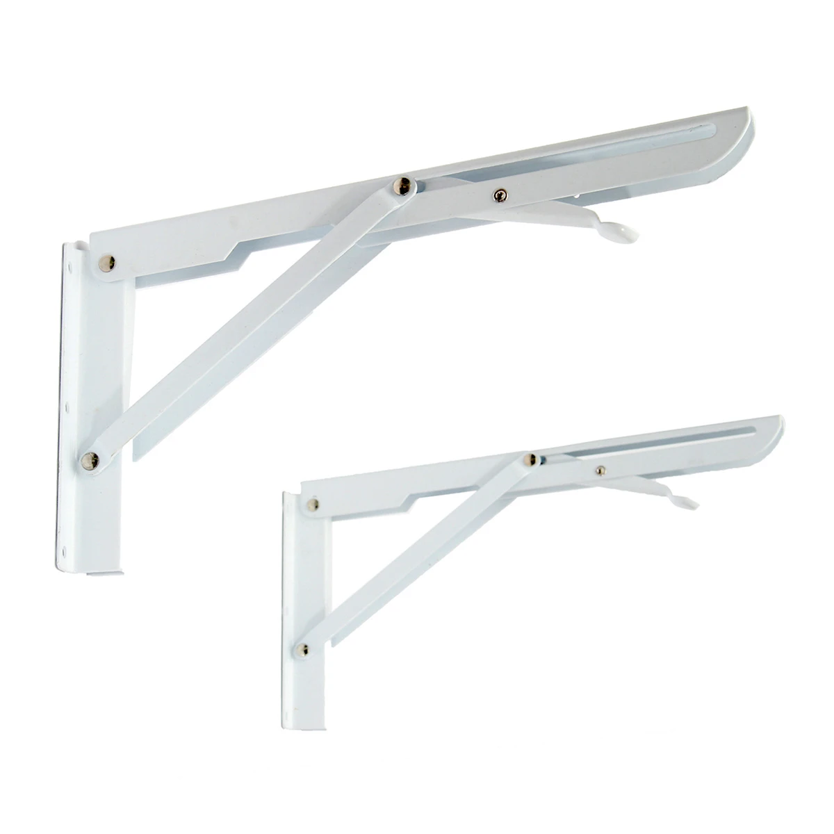 2Pcs 10-14inch Triangle Folding Angle Bracket Adjustable Wall Mounted Bearing Shelf Bracket Furniture Hardware Bracket