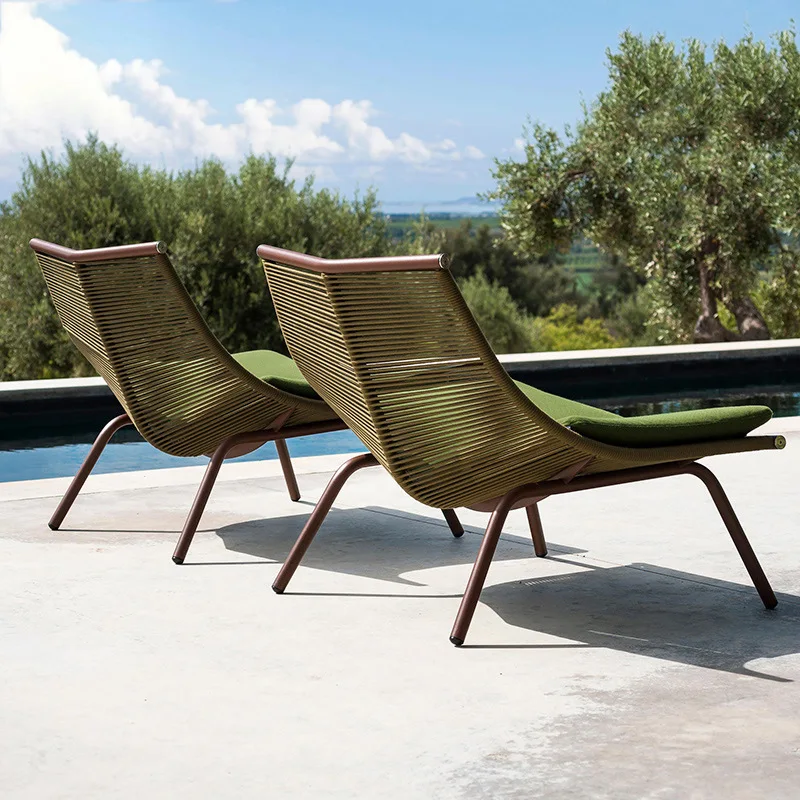 

Household Balcony Lazy Sofa Backrest Chair Outdoor Courtyard Garden