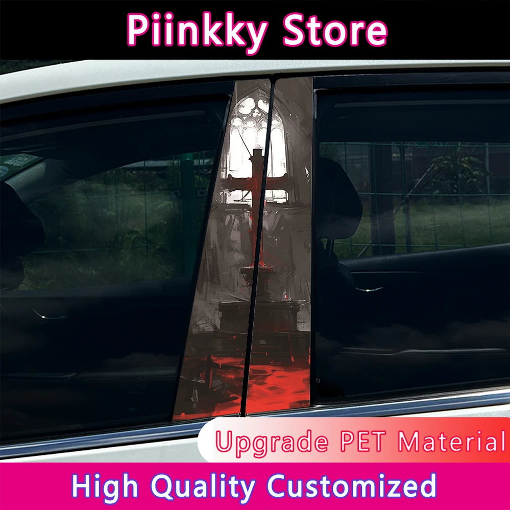 

1PC Jesus Light Cross Car Stickers Auto Door Pillar for Audi BMW Mercedes Ford VW Toyota Nissan Kia Renault Hyundai Skoda