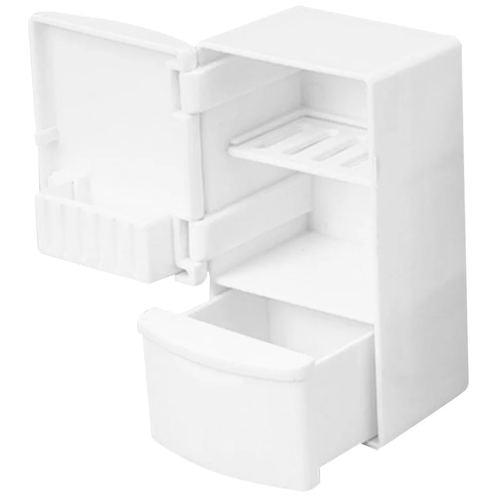 Artificial Flower Furniture for Dollhouse Mini Small Refrigerator Room Freezer Models Miniature