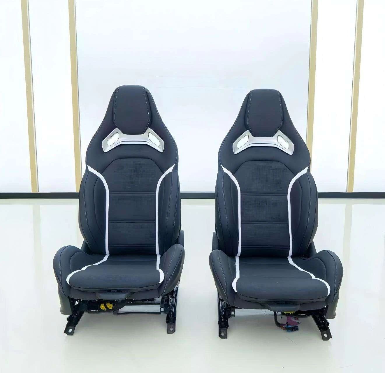 For Mercedes AMG Bucket Seat Covers For Mercedes A35 CLA C43 C63 E-Class Interior Parts