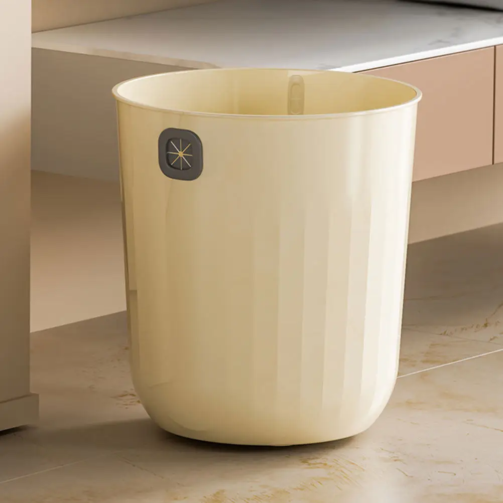 

Compact Small Trash Can Modern Simple Design Garbage Can for Office Home Living Room Bathroom Kitchen Portable Waste Basket
