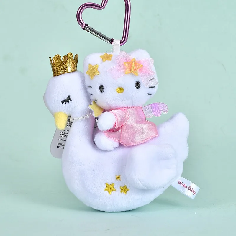 

Hello Kitty Sanrio Angel Unicorn Plush Toy Bag Charm Doll Cute Cartoon Give children exquisite Christmas gifts