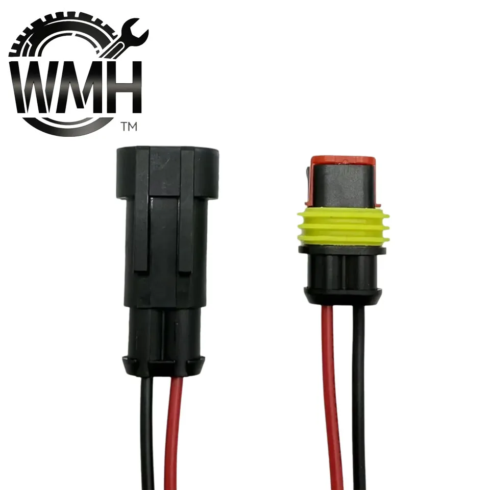 1/5/10 قطعة 2 دبوس طريقة مقاوم للماء سلك السيارات موصلات كهربائية التوصيل مع كابل لسيارة دراجة نارية #4