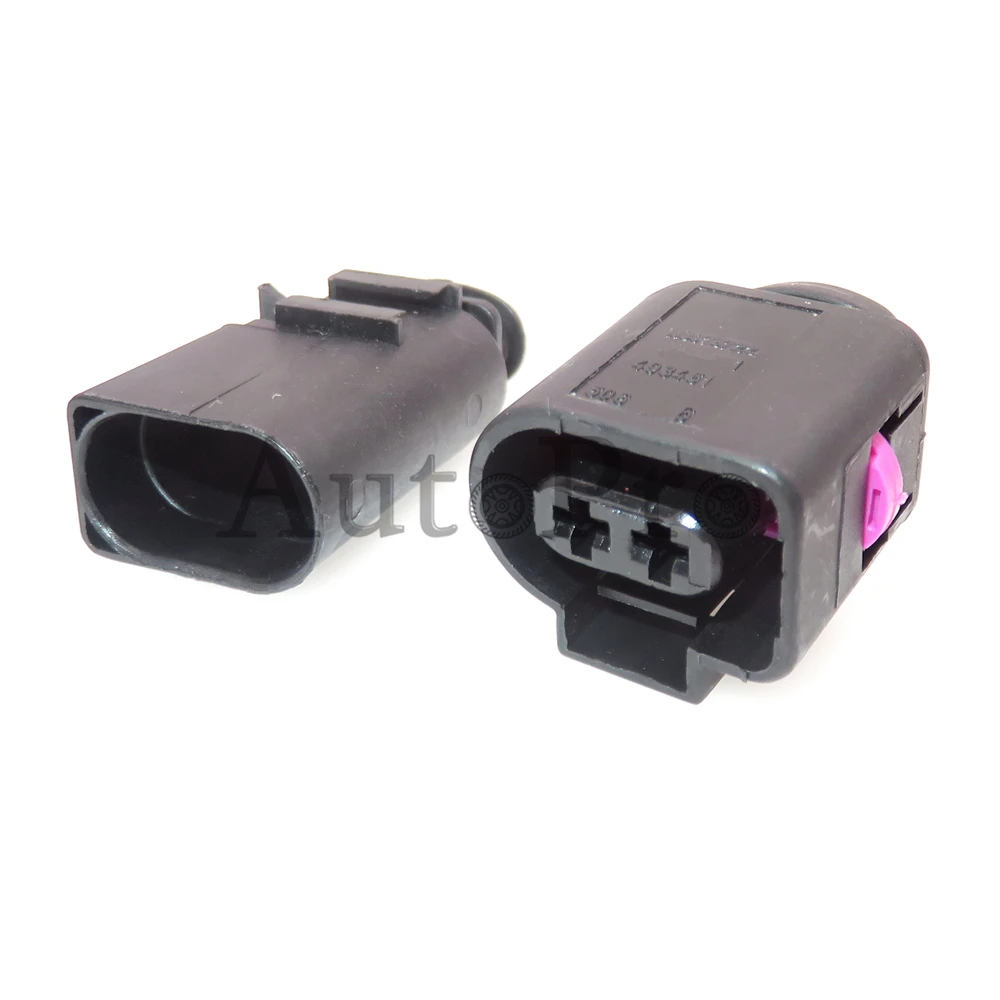1 Set 2 Hole 1J0973722 8D0973822 1717692-1 AC Assembly Car Fog Light Cable Plug Auto Water Jet Motor Wire Socket For VW Audi