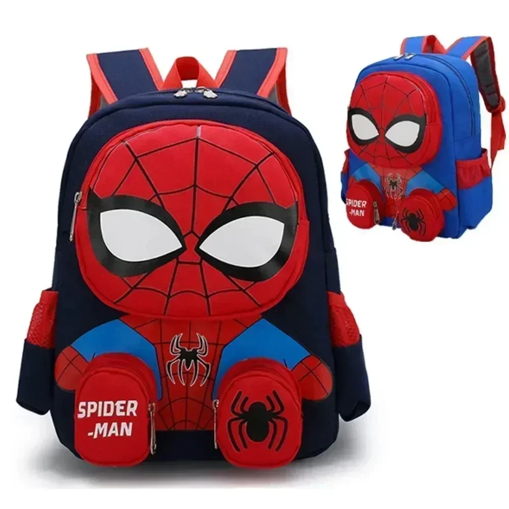 New Hot  Amine School Backpack 3D Cartoon Spider Comic Backpacks Waterproof Lightweight Elementary Kids Schoolbag for Boys Girls