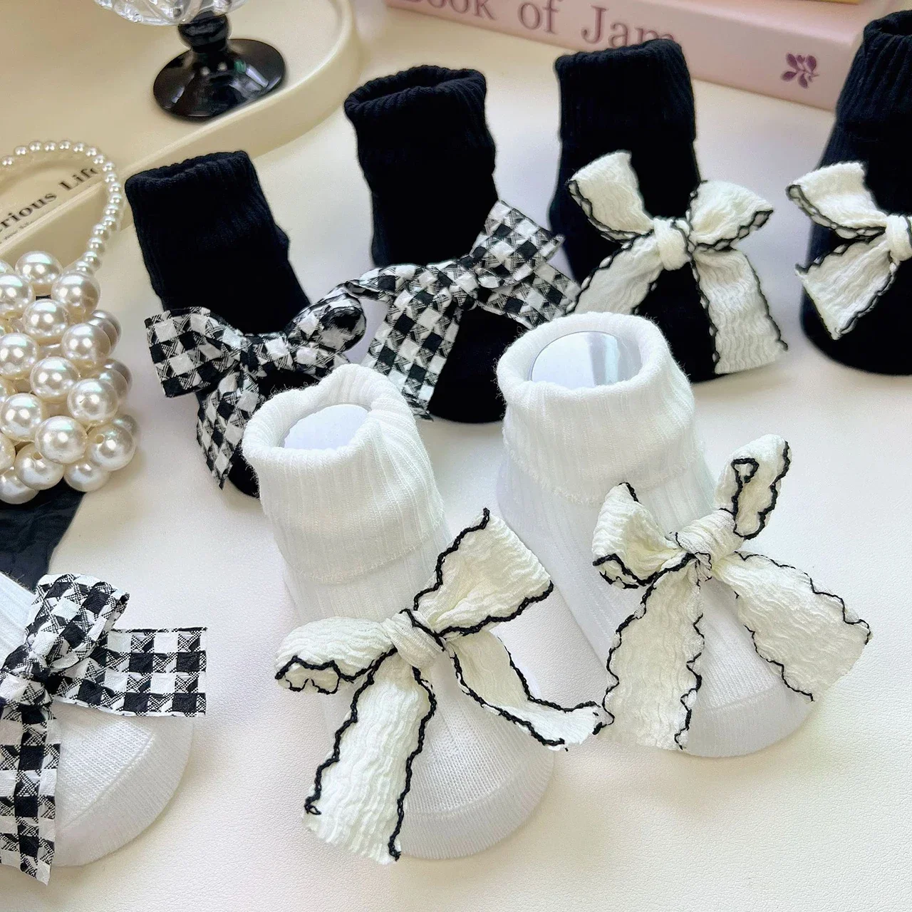 

Winter Warm Baby Socks Sweet Bowknot Princess Baby Girl Sock Soft Newborn Infant Anti Slip Floor Sock