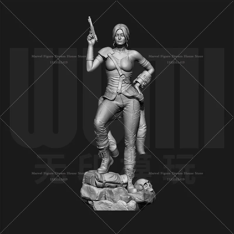 1/24 1/18 Scale DIY Self-assembled GK 3D Resin Un-panited Doll White Model Rebuild Civilization And Bring New Bright Future