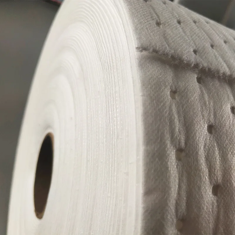 Industrial Environmentally Friendly Oil and Water Absorbing Roll Tear Line Composite Pressure Product