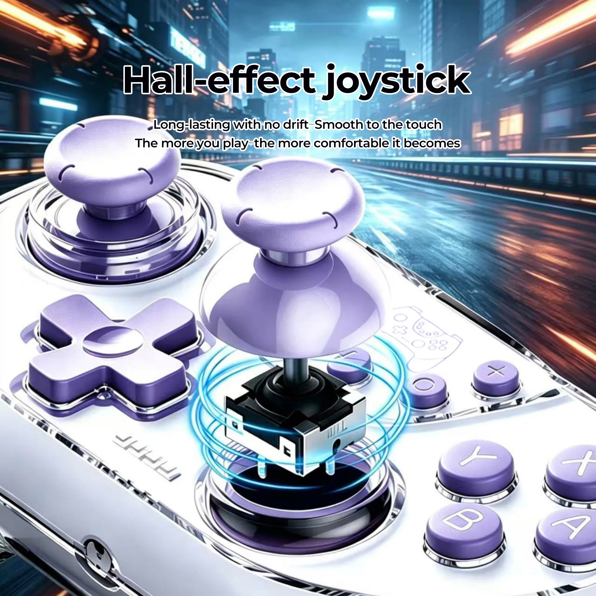Gamepads For Switch/OLED/Lite Bluetooth Wireless Controller RGB Light Double-layer Shell, Turbo Function Dual-Motor Vibration