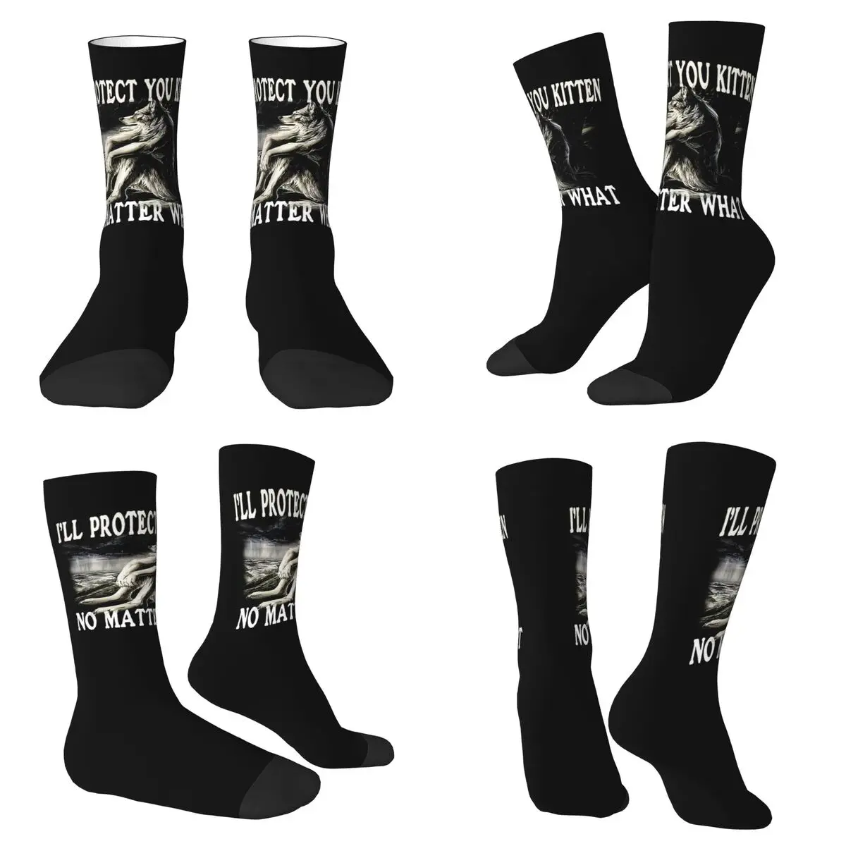 

Носки Wolf Ripping Alpha Wolf Werewolf, высококачественные чулки, всесезонные длинные носки, аксессуары для мужчин и женщин, рождественские подарки