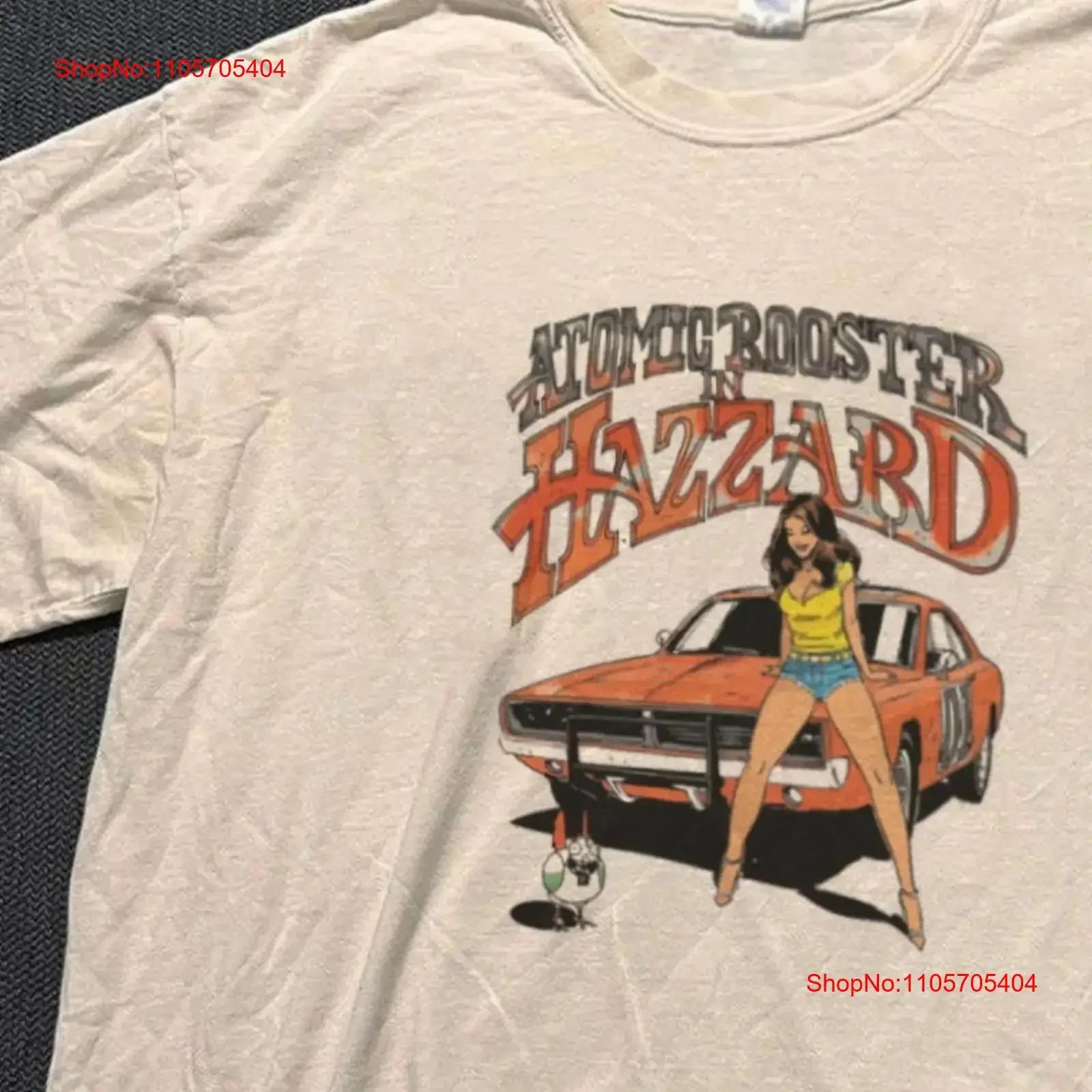 Atomic Rooster Hazard Special T Shirt Men s All Size long or short sleeves vintage Washed designer clothes Slightly Versatile