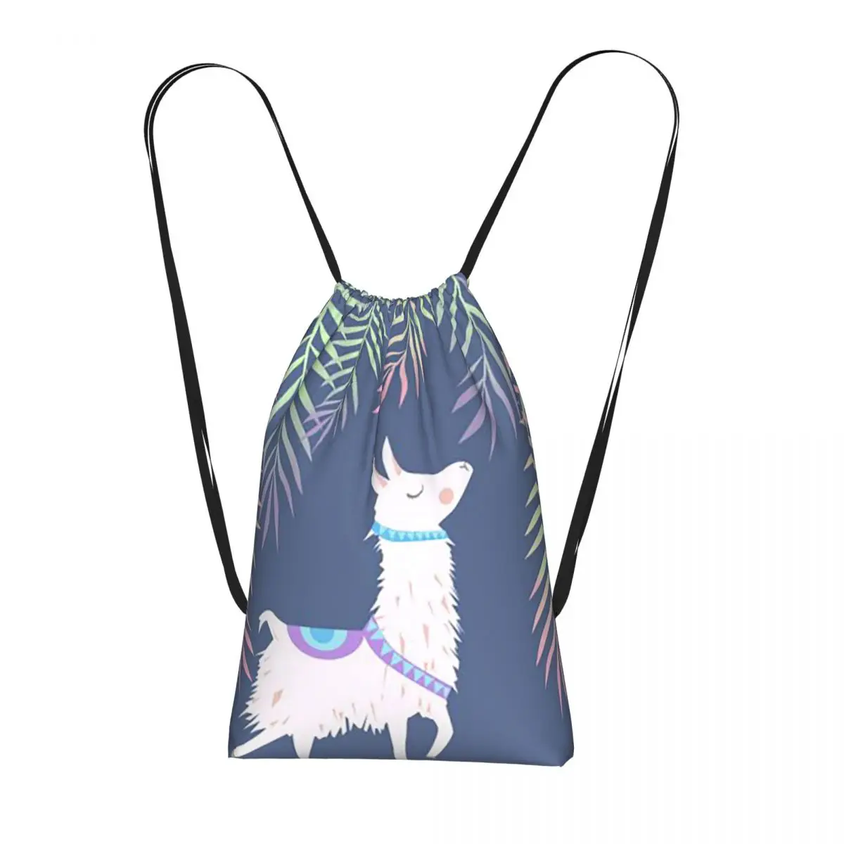 

Рюкзаки с мультяшным рисунком альпаки, модные сумки на шнурке, спортивные сумки, сумки для книг, сумки для путешествий и школы