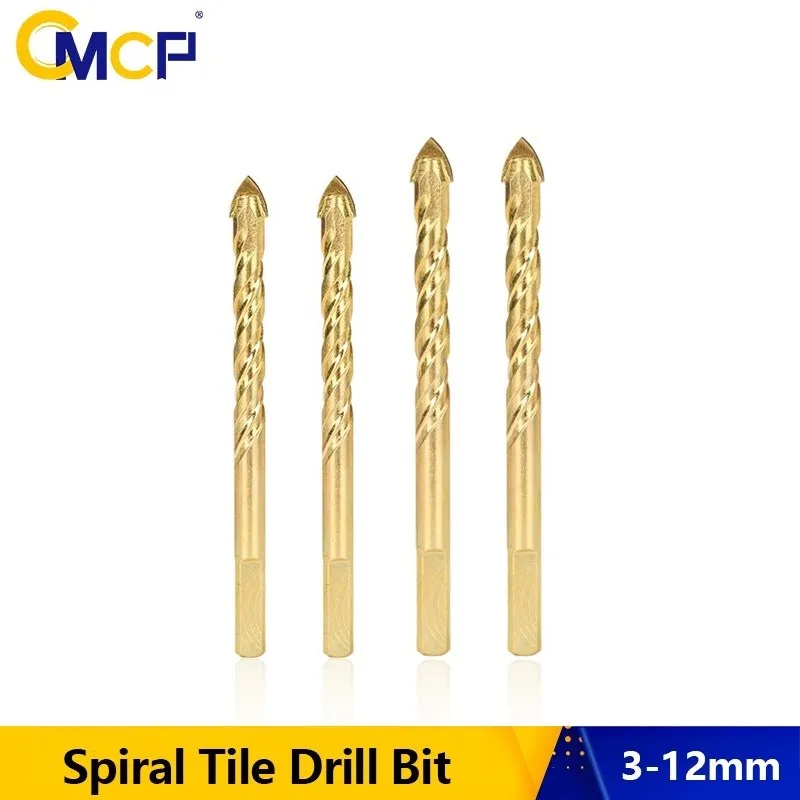 

CMCP Glass Drill Bit 1pc Triangle Ceramic Concrete Hole Opener For wood/Plastic/Brick Twist Drilling Tools 3-12mm