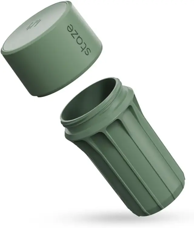 Air Tight Smell Proof Container (148ml) - Vacuum Seal Jar, Waterproof Food Storage Canister, Compact Travel-Friendly, Odor Resistant for Coffee, Spice & Gummies