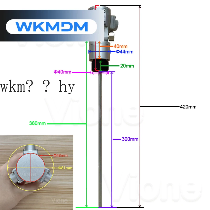 خلاط محرك هوائي مقاوم للانفجار من Vione Piston 1 جالون 1/8h p خلاط حبر طلاء بقوة حصان