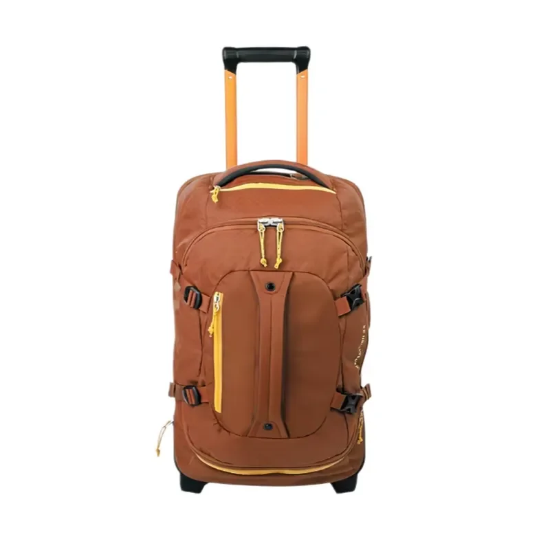 Custom Large Soft Shell Baseplate Handle Bag With Double Wheels Lightweight Oxford Cloth Portable Travel Luggage Trolley Case