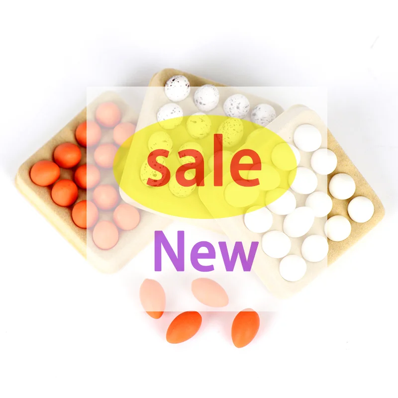 

TH 1set miniature items Great accessory 4*4cm 1:12 Dollhouse Miniature Eggs Kitchen Food Model (Tray+16Pcs Eggs) Kitchen Decor