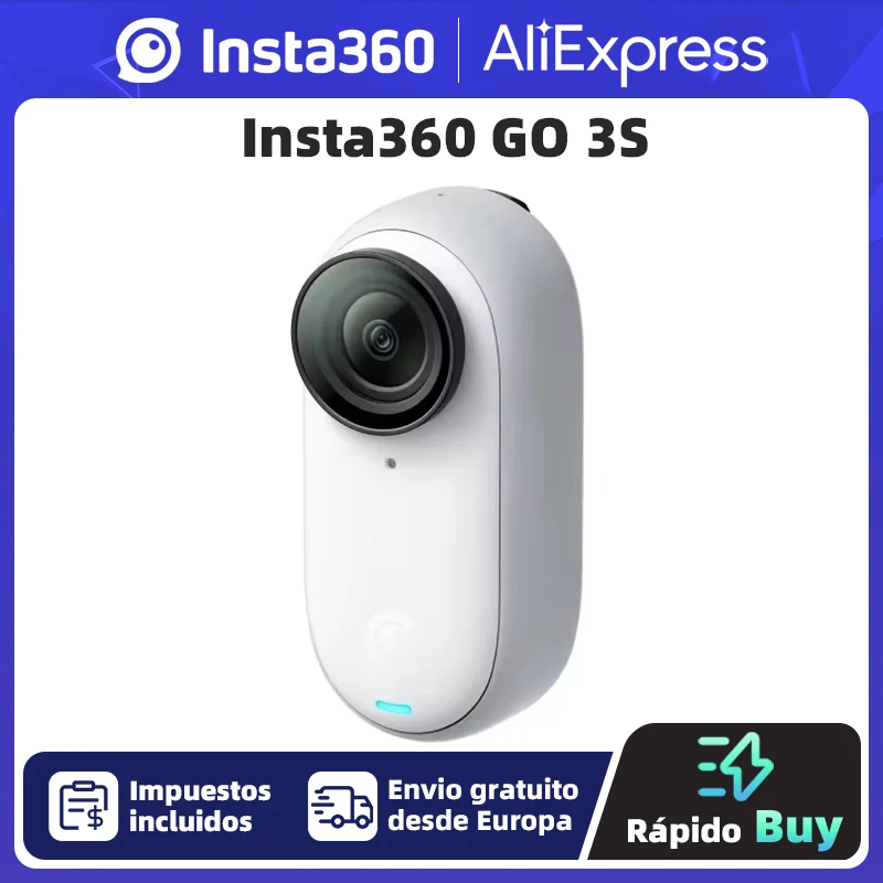 Insta360-Caméra l'inventaire GO 3S 4K, portable et polyvalente, mains libres, POV, montage n'importe