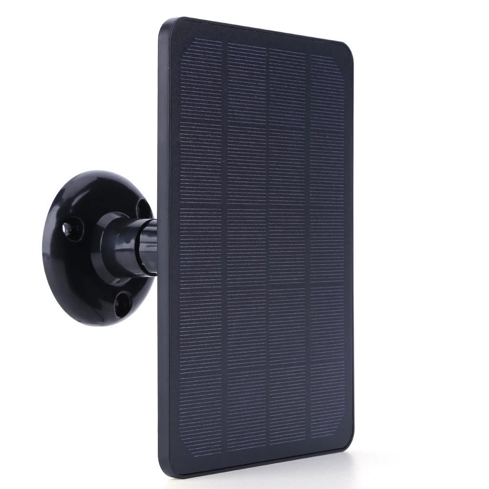 4W 5V Portable Solar Panel 360 Adjustable Bracket Monocrystalline Camera Charger Wall Mount IPX6 for Intelligent Doorbell Camera