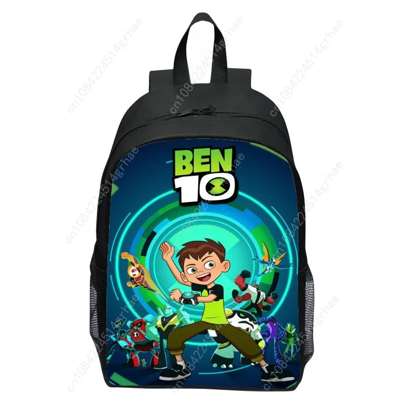 Tas ransel anak sekolah dasar BEN10 baru, motif kartun, ringan, untuk anak laki-laki