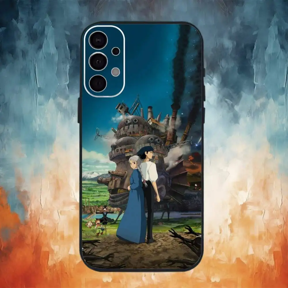 حافظة هاتف لطيفة على شكل حرف C من H-Howls لهاتف سامسونج S25، S24، S21، S22، S23، S30، Ultra، S20، Plus، Fe، Lite، Note، 10,9,5G غطاء أسود #2