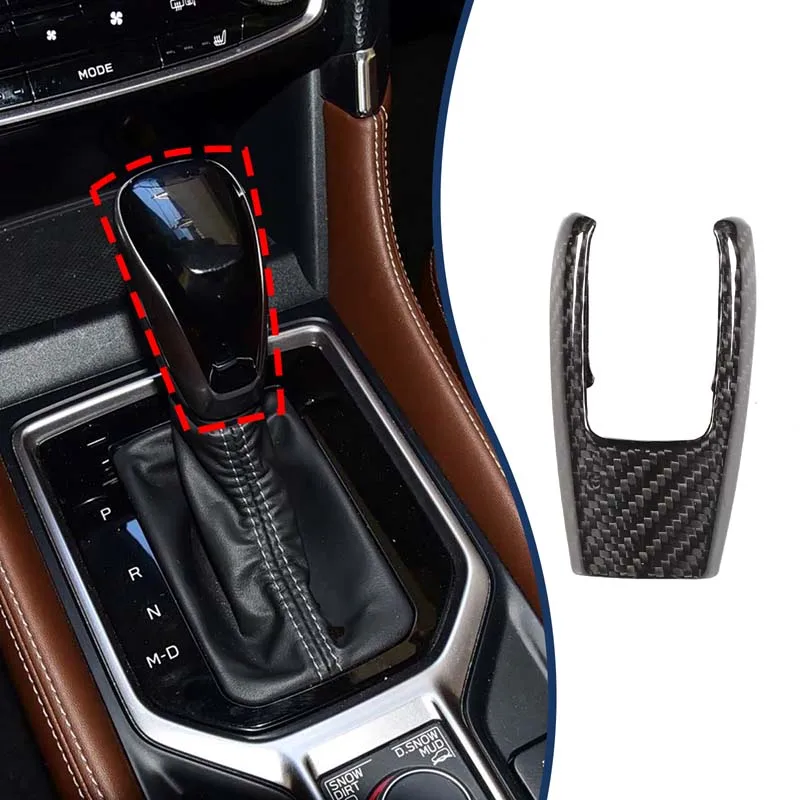 

1piece set Real Carbon Fiber For Subaru Forester 2013-2018 Car Center Control Gear Cover Head Back Cover Protection Accessories