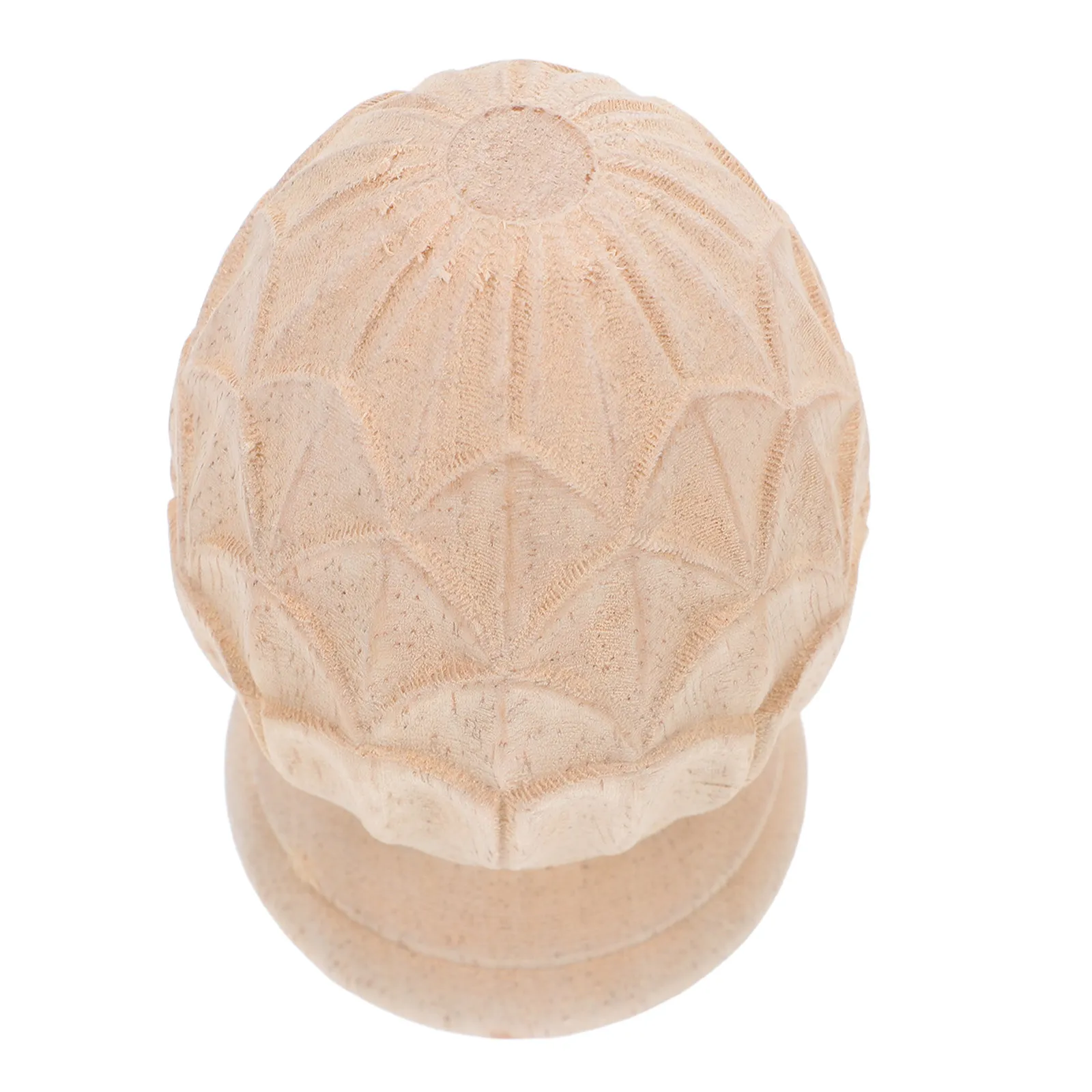 3.14inch Pineapple Carved Wooden Finial Classic Stair Toppers European Style Wood Post Caps Artistic Indoor Decor Wood Finial