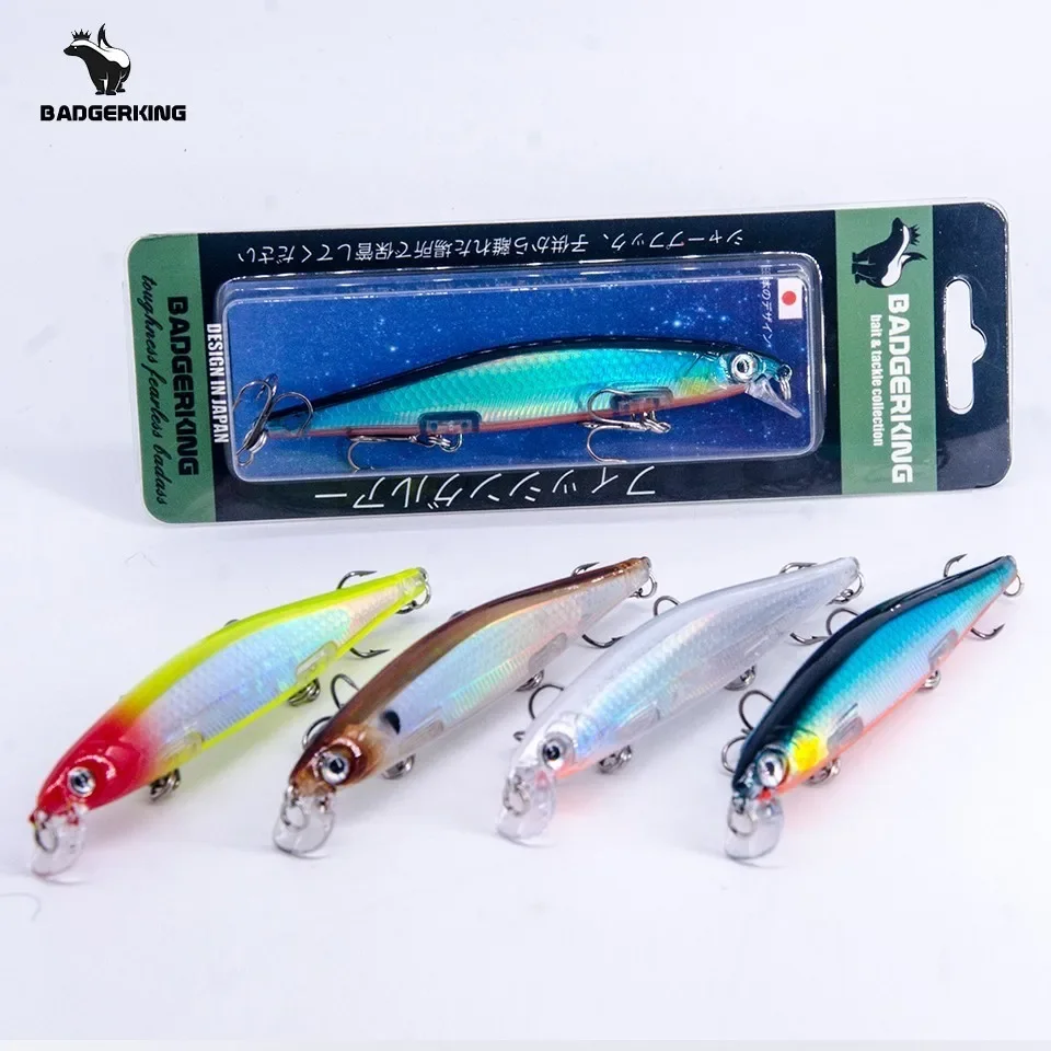 ระงับ Wobblers Jerkbait 11ซม.15G ขนาดเล็ก Lip ธรรมชาติมากขึ้น Action คุณภาพสูง Hooks ดำน้ำตื้นระงับเหยื่อตกปลา
