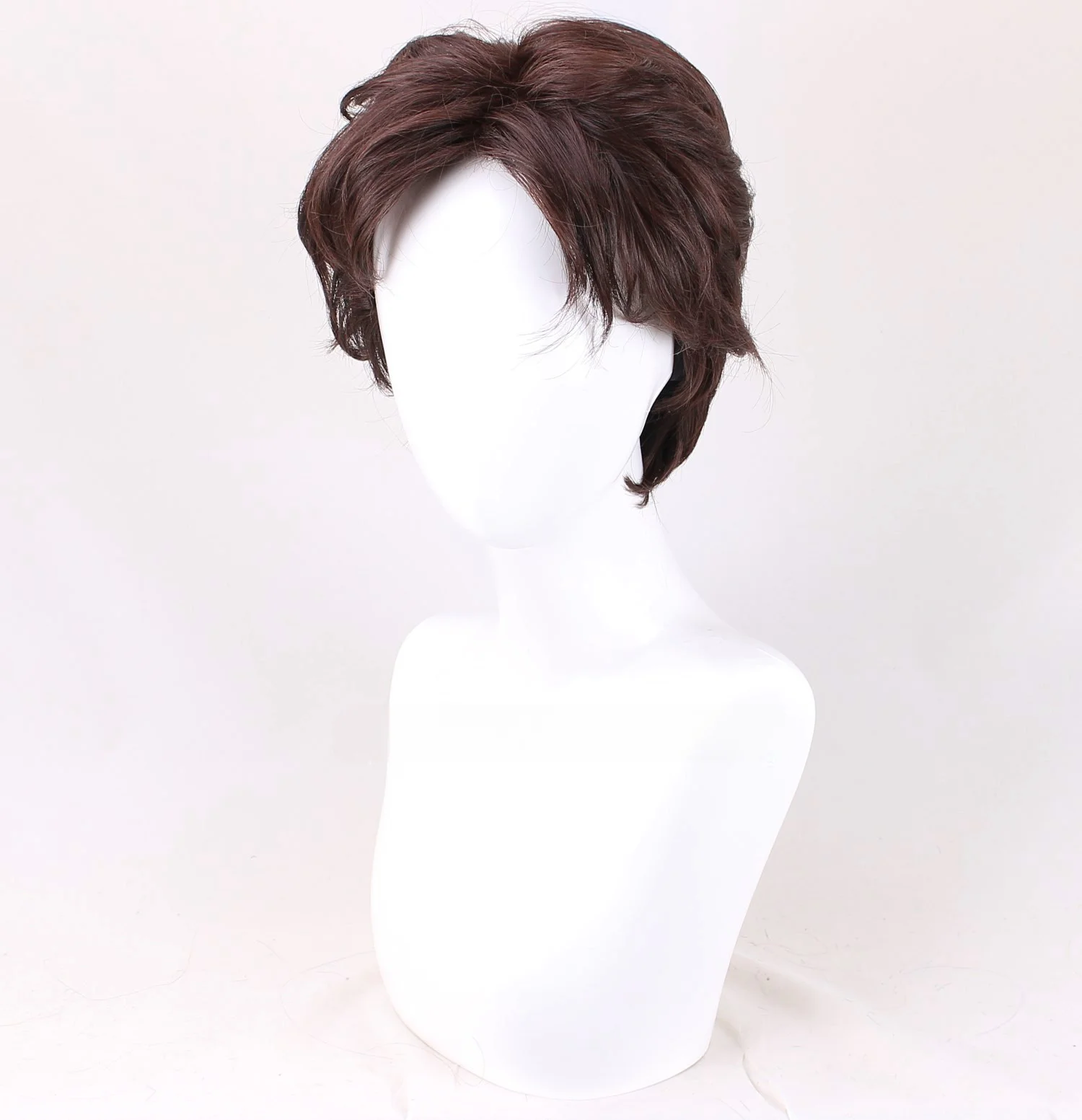 X MAN Scott Summers Cosplay Costume Headwear Prop Wig Brown Shot Hair