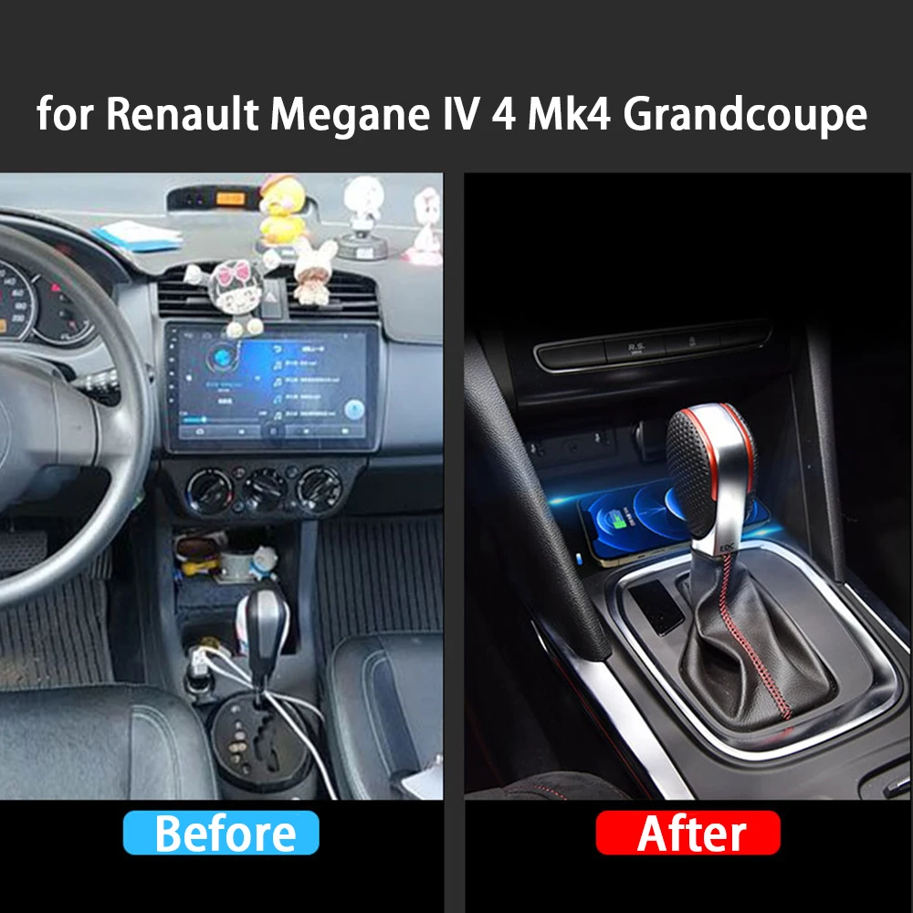 for Renault Megane IV 4 Mk4 Grandcoupe Center Console Storage Wireless Mobile Phone Charger QI 18W iPhone Magsafe Fast Charging
