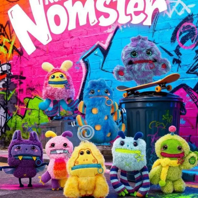 

Genuine Nomoster Emotional Plush Keychain Figure Surprise Box Nom Bad Mood Emotion Doll Cute Ugly Monster Stress Relief Toy Gift