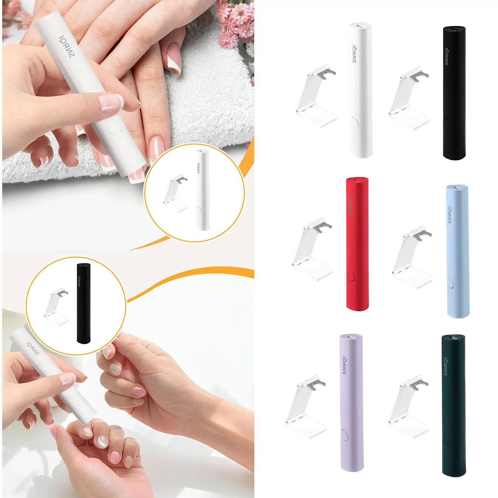 أضواء لأظافر الجل، مجفف أظافر صغير لاسلكي احترافي سريع المعالجة، مصباح أظافر محمول باليد للتقليم المنزلي #1