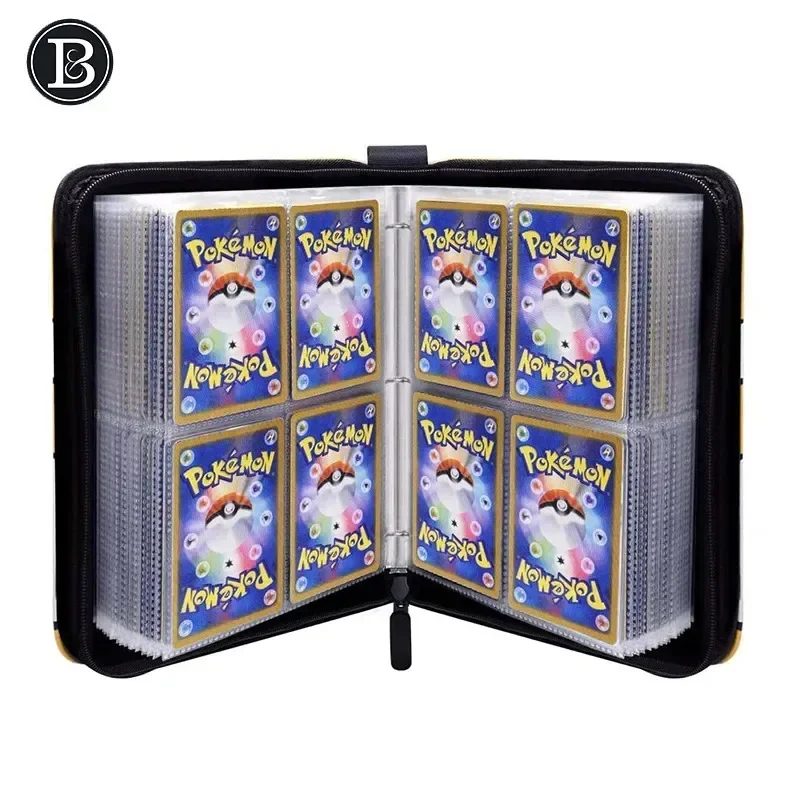 

400pcs for TCG Board Game Card Anime Album Binder Photocard PU Zipper Photo Album Carte Holder Collection Folder Letters Book