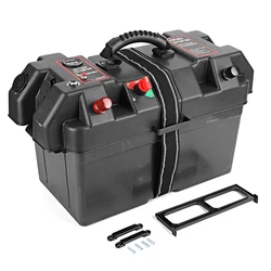 Plastic Minnkota Trolling Motor Power Center Station Accu Box Usb & Amp 12V Poort Minnkota Trolling Accu Box