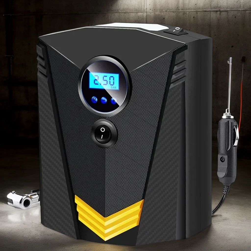 

Цифровой насос для накачивания шин постоянного тока 12 В, автомобильный портативный воздушный компрессор, насос 150 фунтов на квадратный дюйм, автомобильный воздушный компрессор для авто, мотоциклов, велосипедов